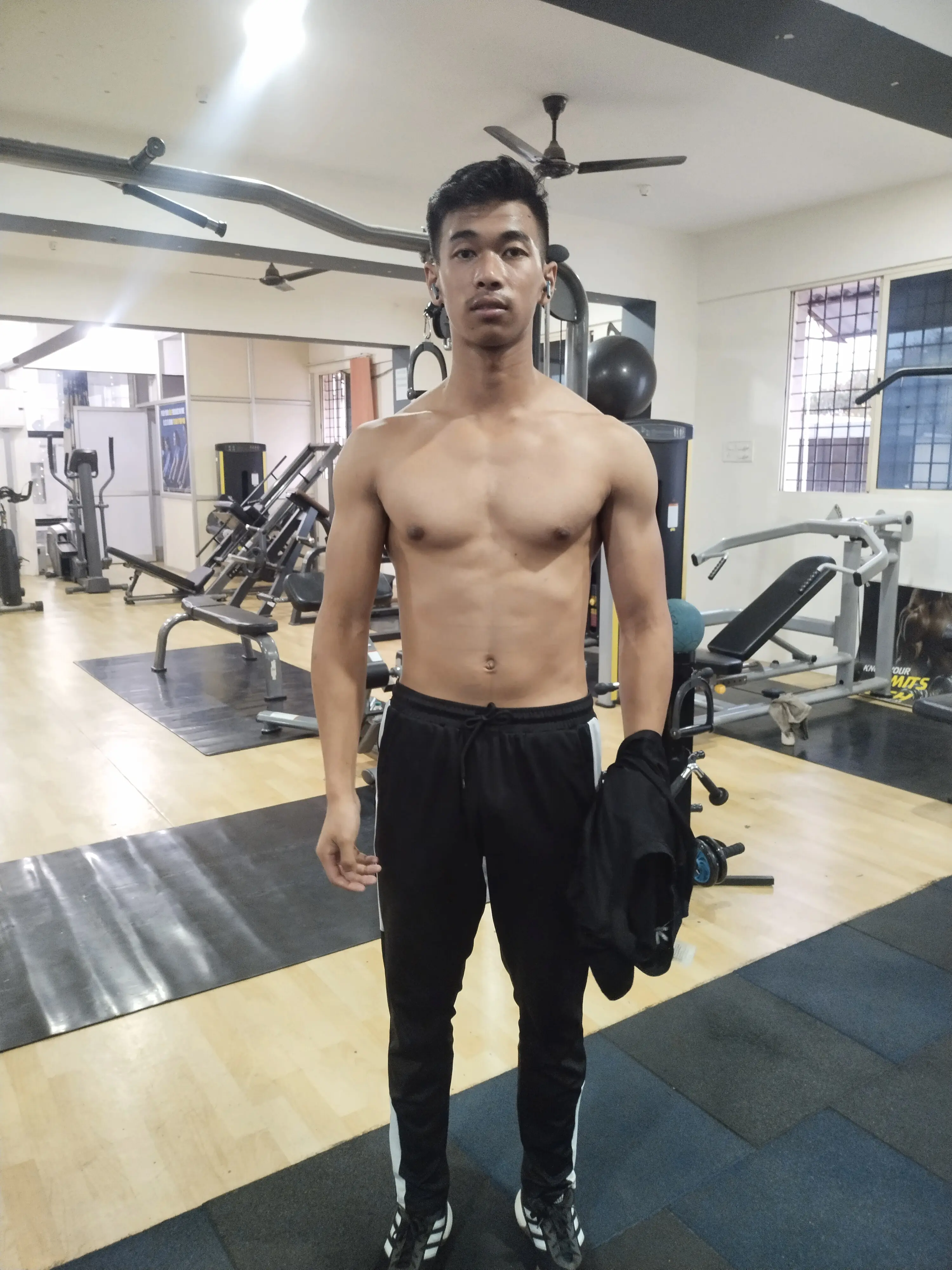 Raj before incredible fat loss journey at Bear Biceps Gym