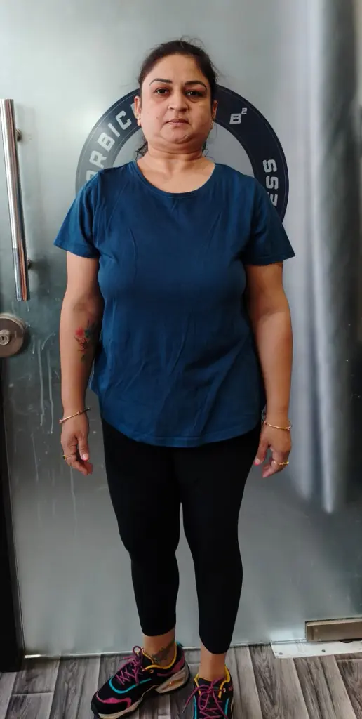 Darshan after 10kg weight loss transformation at Bear Biceps Gym